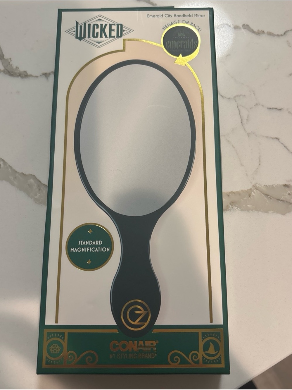 Wicked x Conair Emerald Green Handheld Mirror